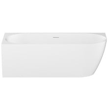 Glacier 1700mm Gloss White Acrylic Corner Bath